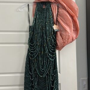 💚SOLD💚Sherri Hill 52098 Emerald Cocktail